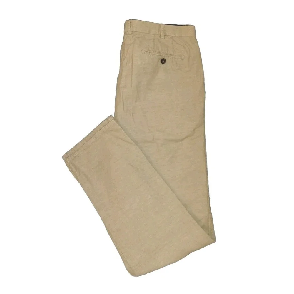 Peter Millar Men's Size 38x34 Tan Corduroy 5 Pocket Straight Leg Pants Stretchy